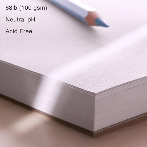 ARTISTO 5.5X8.5” Premium Sketch Book Set, Pack of 2 (200 Sheets), 68lb (100g/m2), Spiral Bound, Acid-Free Drawing Paper, Perfect for Most Dry Media - WoodArtSupply