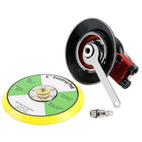 Professional Air Random Orbital Palm Sander, Heavy Duty Dual Action Pneumatic Sander with 1pc Backing Plate (6 inch) Asabocai