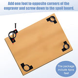 4pcs Laser Feet Guide for xTool D1, Engraver Machine Laser Mounting Feet Guide Laser and 8pcs Screws Cutte Accessories Compatible with xTool D1 Laser TOYMIS