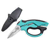 C.JET TOOL 8" Stainless Angle Type Electrician Scissors Heavy Duty Professional for Aluminium Copper Soft Cable C.JET TOOL
