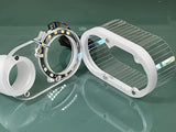 Clear Dust boot/shoe for Onefinity CNC milling machine + LED light ring - 65mm router body diameter - 2-1/4" Shop vac or 2-1/2 vacuum flex hose Generic