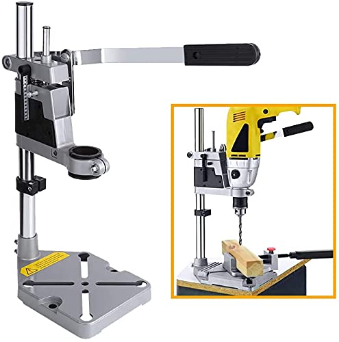 Drill Stand for Hand Drill Universal, Universal Adjustable Drill Press Clamp, Heavy Duty Drill Press Holder Workbench Repair Tool Bench Clamp, - WoodArtSupply