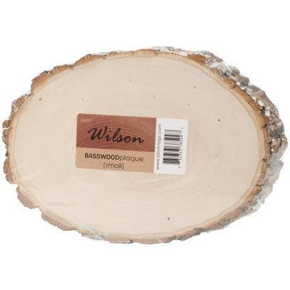 Wilson Basswood Plaque (Round/Oval) Bulk Quantity Value Box (Small (5-7 inch Diameter) Pack of 20)