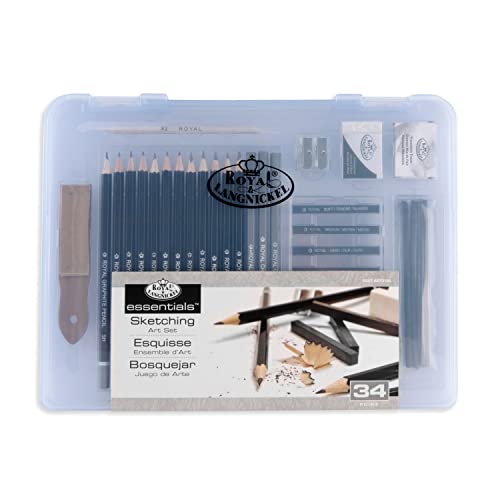 Royal & Langnickel Small Clear Case Sketching Set (RSET-ART3105) - WoodArtSupply