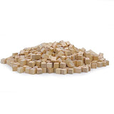 Wood Cubes for Crafts, 1 cm Wooden Blocks, 300 Pcs Natural Wooden Blocks, Unfinished Wood Crafts Wood Square Blocks for Arts and DIY Projects Puzzle SPKESE