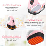 ARJudy Mini Heat Press Machine, Mini Heat Transfer Iron Press, 3 Heat Settings & Visible Temp, Portable Heat Press Easy for Crafts, T-shirt, Hats, ARJudy