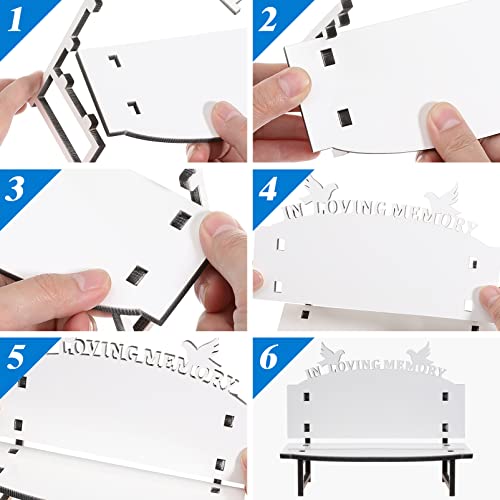 Tofficu Sublimation Blank Bench DIY Sublimation Chair Blanks Decor Nautical Beach Themed Picture Frame for Tabletop Home Decor Bird in Loving Memory Tofficu