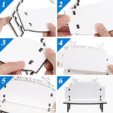 Tofficu Sublimation Blank Bench DIY Sublimation Chair Blanks Decor Nautical Beach Themed Picture Frame for Tabletop Home Decor Bird in Loving Memory Tofficu