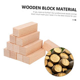 EXCEART 11pcs Seal Unfinished Wooden Block Blank Wood Slices DIY Kits Whittling Blocks for Wooden Whittling Wooden Block for Carving DIY Block Mini EXCEART