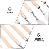 ibasenice 5pcs Art Scraper Metal Spatula Metal Tray Stainless Steel Spatula Metallic Spray Paint Spray Paint for Metal Drawing Scrapers Art Painting ibasenice