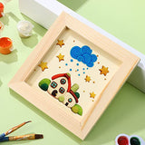 Toddmomy Wooden Photo Frames 5 Pcs Clay Picture Frame Photo Frame Unfinished Wooden Picture Frames Diy Wood Poster Frame Painting Clay Wooden Frames Toddmomy