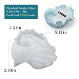 Wehous Unique Holder Resin Molds Silicone, Wave Shell Tray Silicone Mold, Bowl Epoxy Resin Casting Mold for DIY Jewelry Plate Candle Holder Candy Wehous