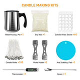 Ohcans Candle Making Kit Supplies, Soy Wax DIY Candle Making for Adults, with 900ml Candle Make Pouring Pot, Candle Wicks, Wicks Sticker, Wicks Ohcans