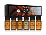 P&J Trading Spice Set of 6 Premium Grade Fragrance Oils - Cinnamon, Harvest Spice, Apple Cider, Coffee Cake, Gingerbread, Pumpkin Pie - 10ml P&J Trading