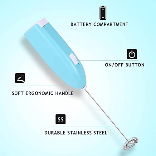 3 Pieces Epoxy Resin Stirrer Handheld Battery Operated Epoxy Mixing Stick Electric Tumbler Mixer Blender with Stainless Steel for Crafts Tumbler, Honoson