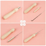 LOKUNN Needle Felting Starter Kit, Complete Needle Felting Tools, Needle Felting Kit with Felting Needles, Instructions, Felting Foam Mat, and Other LOKUNN