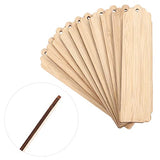 Ciieeo 10pcs Wooden Blank Bookmark Mens Pendant Wood Engraver Kids Bookmarks Wood Gifts Wooden Name Tag DIY Wooden Bookmarks Bookmark Making Kit with Ciieeo