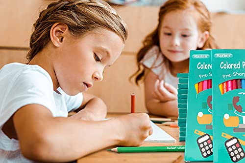 Rarlan Colored Pencils Bulk, Pre-sharpened Colored Pencils for Kids, 12 Assorted Colors, Pack of 36, Coloring Pencils 432 Count Rarlan