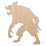 Ferocious Werewolf Monster Halloween Unfinished Wood Shape Piece Cutout for DIY Craft Projects - 1/8 Inch Thick - 4.70 Inch Size Sniggle Sloth