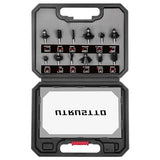 UTRUSTTO 1/4" Router Bit Set 12 Pieces, Tungsten Carbide Router Bits 1/4 Inch Shank, for Professional and Beginners Carpenter UTRUSTTO