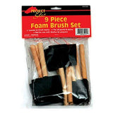 Linzer A-8509 Foam Brushes, For All Paints & Stains, (9-Pack) Linzer