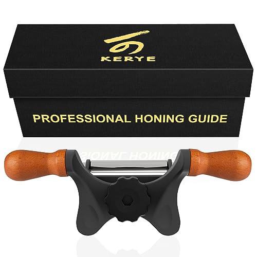 KERYE Honing Guide for Wood Chisel Set and Hand Planer, Chisel Sharpening Jig of Sharpening Stone for Woodworking Tools, Fits Chisel and Wood Planer - WoodArtSupply