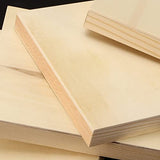 JOIKIT 20 Pack 5 x 5 Inch Wood Canvas Panels, 1cm Thick Wooden Canvas Board Unfinished Wood Cradled Painting Panel Boards, Artist Wooden Canvases for JOIKIT