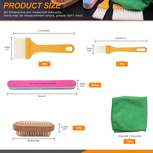 Rustark 26Pcs Resin Sanding and Polishing Casting Tools Assortment Kit Includes Sand Papers Metal Resin Files Polishing Blocks Scissors Brush Rustark