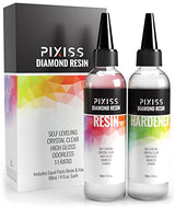 Epoxy Resin Crystal Clear Casting Resin for Epoxy and Resin Art | Pixiss Brand Easy Mix 1:1 (8-Ounce Kit) | Supplies for Tumblers, Jewelry Resin, Pixiss