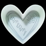 Mama Heart Leopard Car Freshie Mold Heart Shape Aroma Beads Baking Soap Resin Candles Mould-Oven Safe【Upgraded Soft Material】- XL. Size Fuehbur