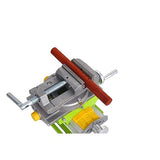 BACHIN Rotary Table 90 ° 3" Cross Slide Drill Press Vise Horizontal Precision Milling Drilling Machine Vernier Reading Milling Drilling Boring BACHIN