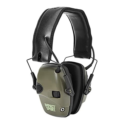 Howard Leight by Honeywell Impact Sport Sound Amplification Electronic Shooting Earmuff, Green - WoodArtSupply