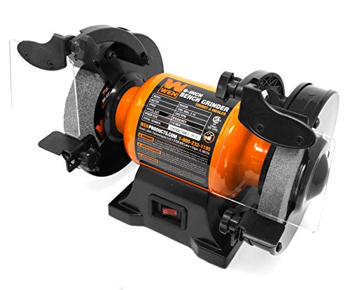 WEN BG4260 2.1-Amp 6-Inch Single Speed Bench Grinder, Orange,black WEN