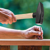 2 PCS 2 Lbs Blacksmith Hammer, 2 Pound Carbon Steel Cross Pein Hammer, Cross Peen Blacksmith Hammer with Wood Handle MUKCHAP