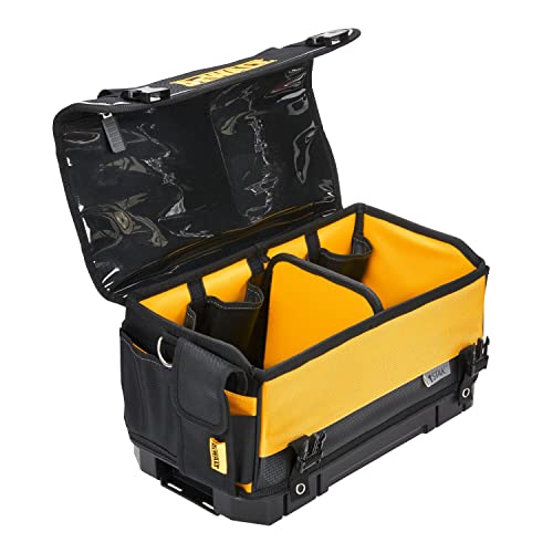 DEWALT TSTAK Tool Bag, 16-inch Durable Tote with Tool Organizer and Hard Bottom (DWST17623) DEWALT