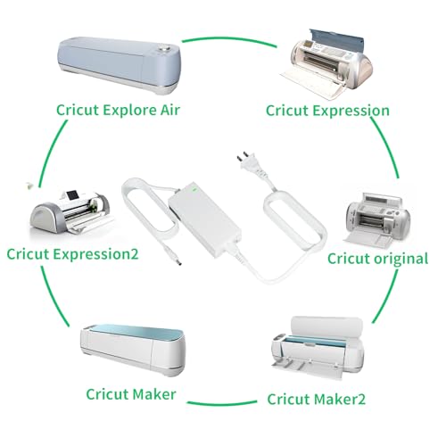 Power Cord Replacement DC18V 3A Charger Compatible with Cricut Cutting Machine Explore Air 2/Maker/Explore/Explore Air/Explore - WoodArtSupply