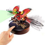 ROKR 3D Metal Model Kits for Adults Scout Beetle - 147PCS 3D Metal Puzzle Electric Mechanical Plastic Building Kit Hobby Kit Gift for ROKR