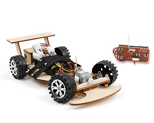 Pica Toys Wireless Remote Control Car Kit F1, Science Project Kit for Kids/Students/Education, STEM Project Model Car Kits to Build, Ideal Choice for