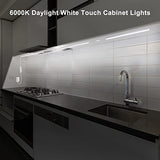 Maylit Under Cabinet Lights Plug in, 3 Pcs 12 Inch Ultra Thin Under Cabinet Lighting, Super Bright Daylight White Under Counter Lights for Kitchen, maylit