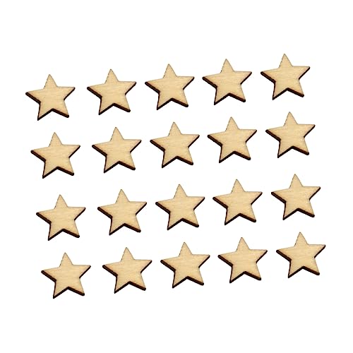 COHEALI Log Discs Log Slices DIY Wood Slices Star Wood Discs Wooden Decorate Blank COHEALI