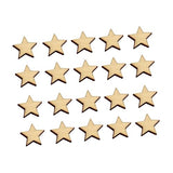 COHEALI Log Discs Log Slices DIY Wood Slices Star Wood Discs Wooden Decorate Blank COHEALI