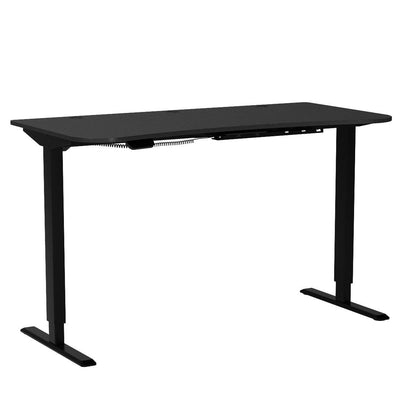 VIVO Electric Height Adjustable 63 x 32 inch Memory Stand Up Desk, Black Table Top, Black Frame, Touch Screen Preset Controller, 2E Series,