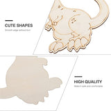 Totority 20pcs Dinosaur Wooden Cutouts for Crafts DIY Wood Cutout Unfinished Painting Wooden Pieces Slices DIY Arts Crafts Supplies Totority