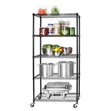 Seville Classics UltraDurable Heavy Duty NSF Solid Steel Wire Rack Storage Unit, Organizer for Garage, Warehouse, Office, Restaurant, Classroom, Seville Classics