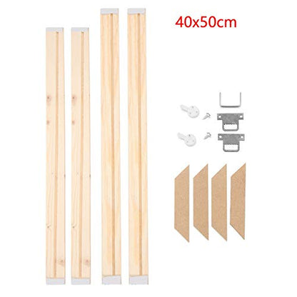 GAOHOU DIY 40 * 50cm Canvas Stretcher Bars Frames Wooden Strips Kits for Oil Painting Art - WoodArtSupply