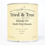 Tried & True Danish Oil – Quart – All Natural, All Purpose Finish for Wood, Metal, Food Safe, Solvent Free, VOC Free, Non Toxic Wood Finish, Tried & True