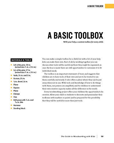 The Guide to Woodworking with Kids: Craft Projects to Develop the Lifelong Skills of Young Makers Blue Hills Press