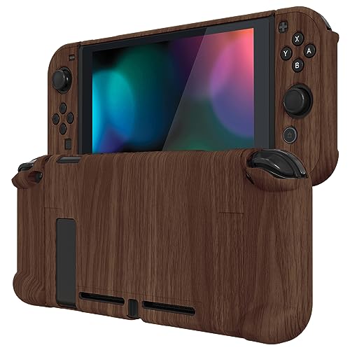 eXtremeRate PlayVital Back Cover for Nintendo Switch Console, Handheld Controller Separable Protector Hard Shell for NS Joycon, Customized Dockable - WoodArtSupply