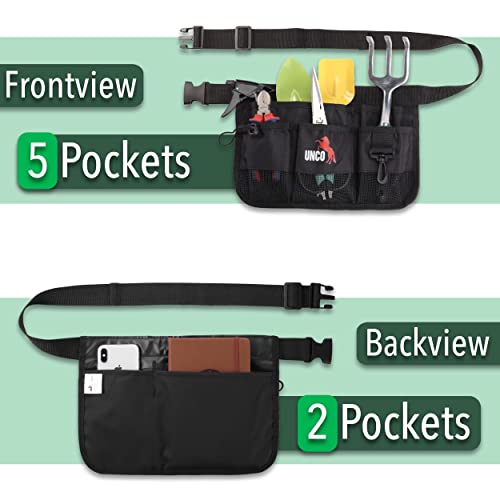 UNCO- Gardening Belt, Garden Tool Belts for Men, Waist Apron with Pockets, Construction, Carpenter Belt, for Men, Utility Belt Men UNCO
