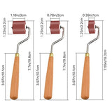 Milkary Rubber Rollers Brayer, 3 Pcs Brayer Ink Roller with Comfort Grip for Print, Craft Stamping Brayers, Stamping Tools Milkary